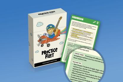 Practice Pilot Teachers - Music Practice Cards with Teacher Tips
