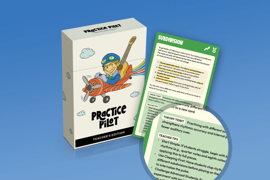 Practice Pilot Teachers - Music Practice Cards with Teacher Tips